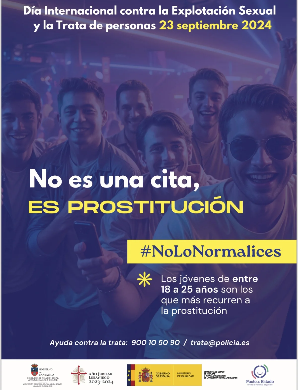 El Gobierno de Cantabria lanza la campaña "No es una cita, es prostitución"